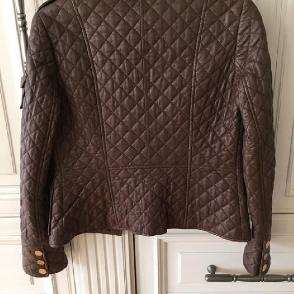 Tory Burch quilted leather jacket - Picture 2 of 4